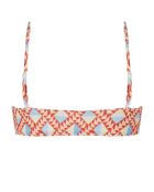 Top mohawk de encaje multicolor