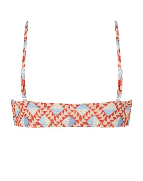 Top mohawk de encaje multicolor