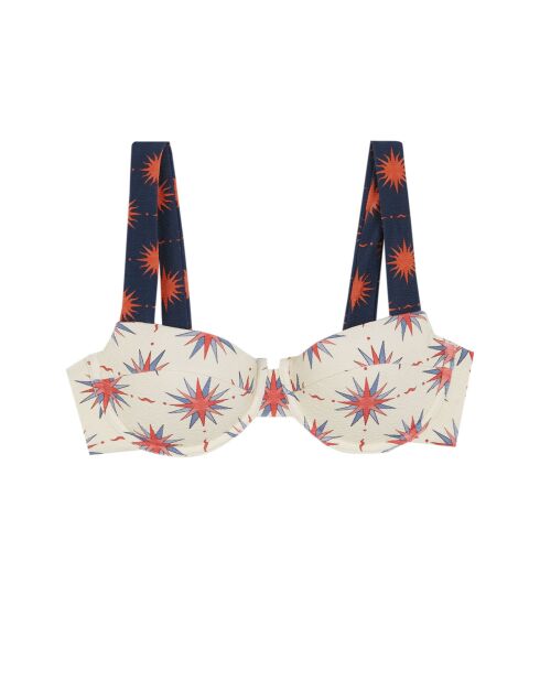 Supernova ecru bikinitop met balkonnet