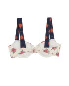 Supernova ecru bikinitop met balkonnet