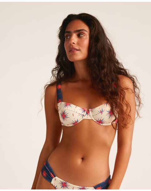 Supernova ecru bikinitop met balkonnet
