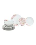 Service à vaisselle porcelaine Décor Neoboudoir - 18 pièces