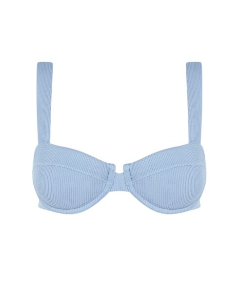 Blaues Balconette Stone Bikinioberteil