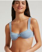 Blaues Balconette Stone Bikinioberteil