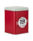 Betty theedoos rood/groen - 8x8x10 cm