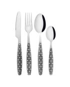 Set posate in acciaio inossidabile bianco Ethnik - 16 pezzi