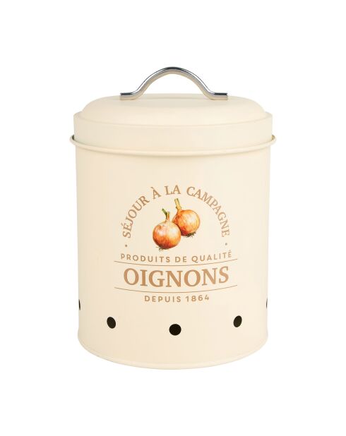 Solange Decor Beige Onion Iron Opbergdoos - 2 L