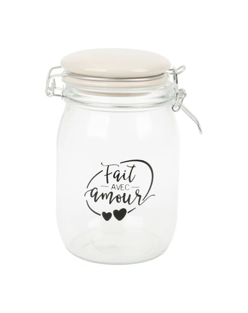 Patissons Collection Glazen voorraadpot - 1 L