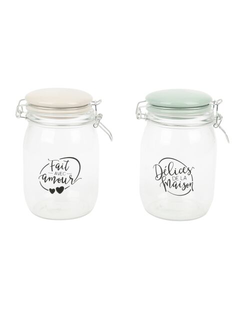 Patissons Collection Glazen voorraadpot - 1 L