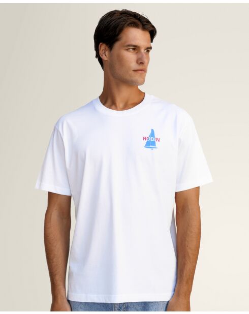 T-shirt Sailing blanc