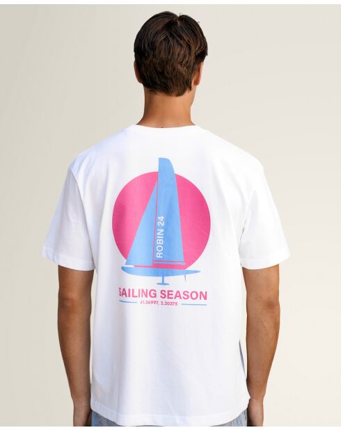 T-shirt Sailing blanc