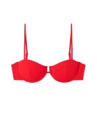 Top bikini da balcone rosso tango