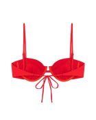 Top bikini da balcone rosso tango