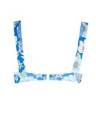 Balconette Sorrento bikinitop met blauwe achtergrondprint