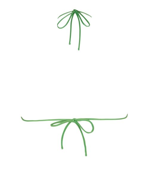 Lupita driehoekige top met groene achtergrondprint