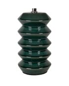 Verda lamp in smaragdgroen en ecru - 23 x 40 cm