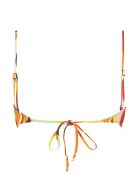 Mehrfarbiges Fuego Bandeau Bikinioberteil