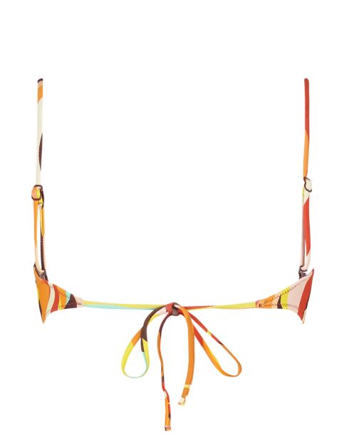 Mehrfarbiges Fuego Bandeau Bikinioberteil