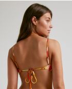 Mehrfarbiges Fuego Bandeau Bikinioberteil