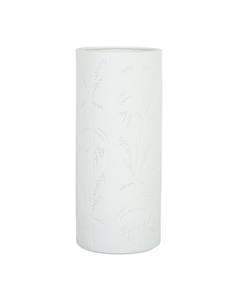 Lampe terre Boheme blanche - D12xh28 cm