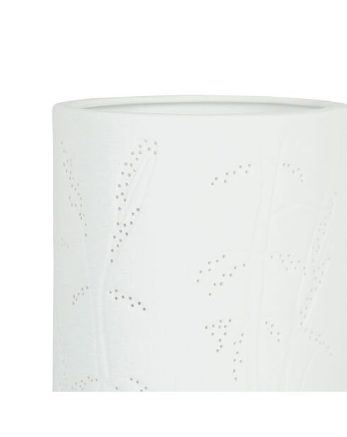Lampe terre Boheme blanche - D12xh28 cm