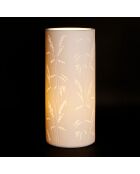 Weiße böhmische Erdlampe - D12xh28 cm