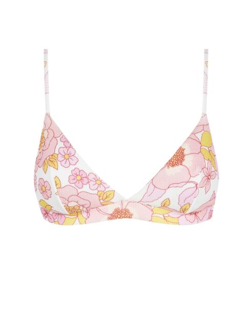 Sportliches Furore Bikinioberteil mit weißem Hintergrundprint