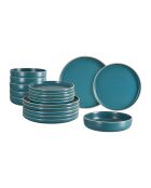 Juego de vajilla azul Aeki - 18 piezas