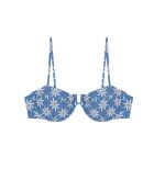 Top de bikini Balconnet azul magnolia