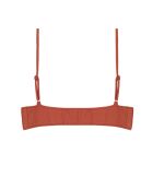 Bikinitop van terracotta kant