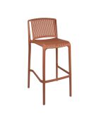 Chaise haute Lumi terracotta - 52  x  49  x  100 cm