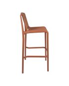 Chaise haute Lumi terracotta - 52  x  49  x  100 cm