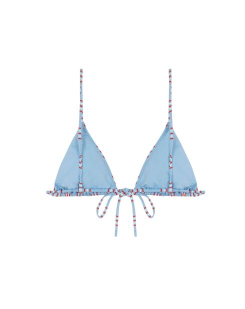 Comporta blauwe triangelbikinitop