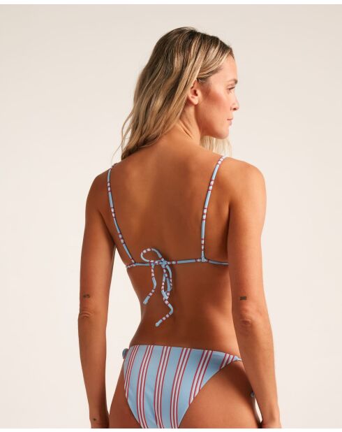 Comporta blauwe triangelbikinitop