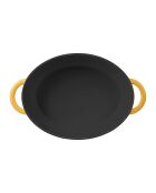 Tradifonte gelber ovaler Kochtopf aus emailliertem Gusseisen, 6,5 l