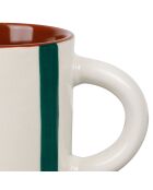 Alaria weiße und smaragdgrüne Kaffeetasse - 17 cl