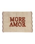 Nomadea vloerkleed in ecru en terra - 90 x 60 cm