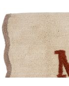 Nomadea vloerkleed in ecru en terra - 90 x 60 cm