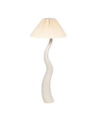 Lámpara de pie Aurore en blanco y crudo - H: 125 cm