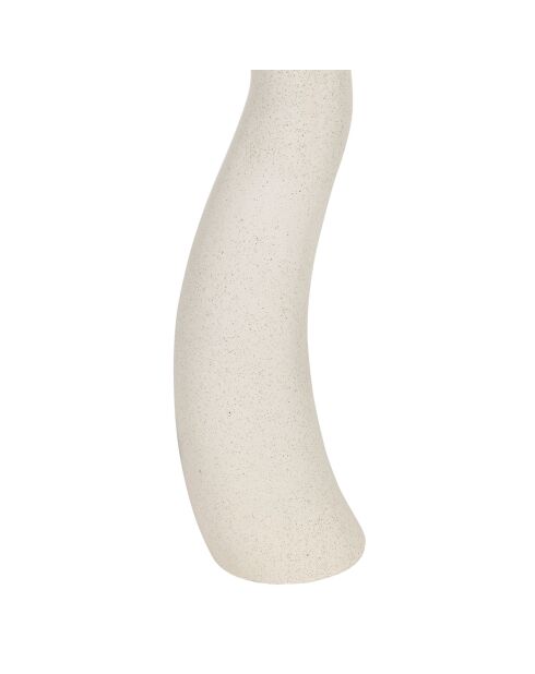 Lámpara de pie Aurore en blanco y crudo - H: 125 cm