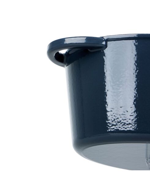 Tradifonte blauwe ovale geëmailleerde gietijzeren braadpan - 4 L