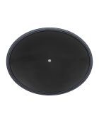 Blauer ovaler Kochtopf aus emailliertem Gusseisen von Tradifonte, 4 l