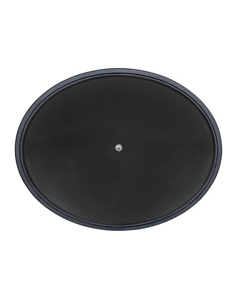 Blauer ovaler Kochtopf aus emailliertem Gusseisen von Tradifonte, 4 l