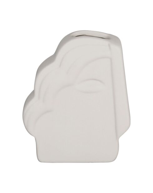 Vase Greeka écru - 13,5 x 5 x 16 cm