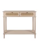 Consola Nolita gris con 2 cajones - 90 x 30 x 75 cm