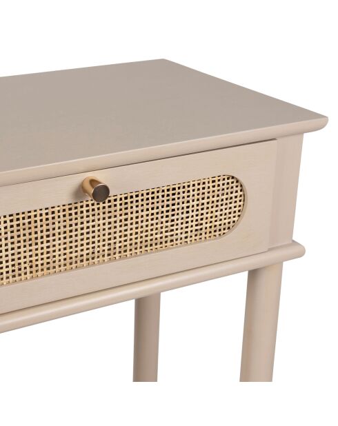 Consola Nolita gris con 2 cajones - 90 x 30 x 75 cm