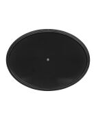 Tradifonte Kochtopf aus emailliertem Gusseisen, oval, blau, 6,5 l