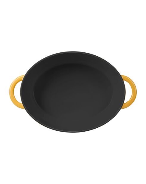 Casseruola ovale in ghisa smaltata gialla Tradifonte - 4 L