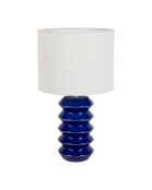 Verda lamp in indigo en wit - 23 x 40 cm