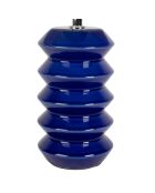 Verda lamp in indigo en wit - 23 x 40 cm